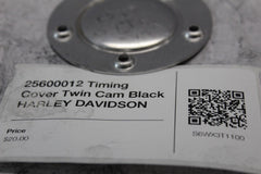 25600012 Timing Cover Twin Cam Black HARLEY DAVIDSON