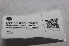 LEFT CONTROL SWITCH HOUSING 46091-1406 1986 KAWASAKI ZG1000