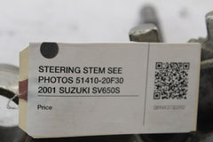 STEERING STEM SEE PHOTOS 51410-20F30 2001 SUZUKI SV650S