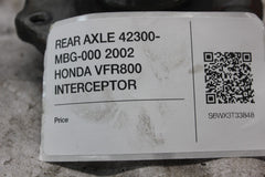 REAR AXLE 42300-MBG-000 2002 HONDA VFR800 INTERCEPTOR