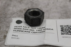 REAR AXLE NUT 18MM 90305-KA4-003  1988 HONDA HURRICANE CBR1000F