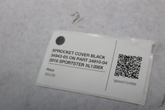 SPROCKET COVER BLACK 34943-05 ON PART 34910-04 2016 SPORTSTER XL1200X
