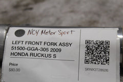 LEFT FRONT FORK ASSY 51500-GGA-305 2009 HONDA RUCKUS S