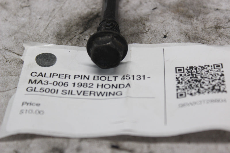 CALIPER PIN BOLT 45131-MA3-006 1982 HONDA GL500I SILVERWING