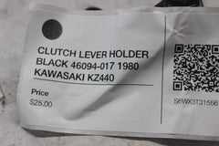 CLUTCH LEVER HOLDER BLACK 46094-017 1980 KAWASAKI KZ440