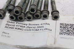 Outer Primary Screws 4718A (5pcs) 4740A (5pcs) 2005 ROAD KING CUSTOM FLHRSI