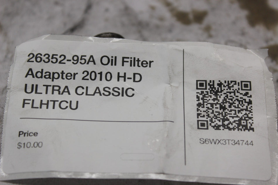 26041-05A Oil Filter Adapter 2010 HARLEY DAVIDSON FLHT