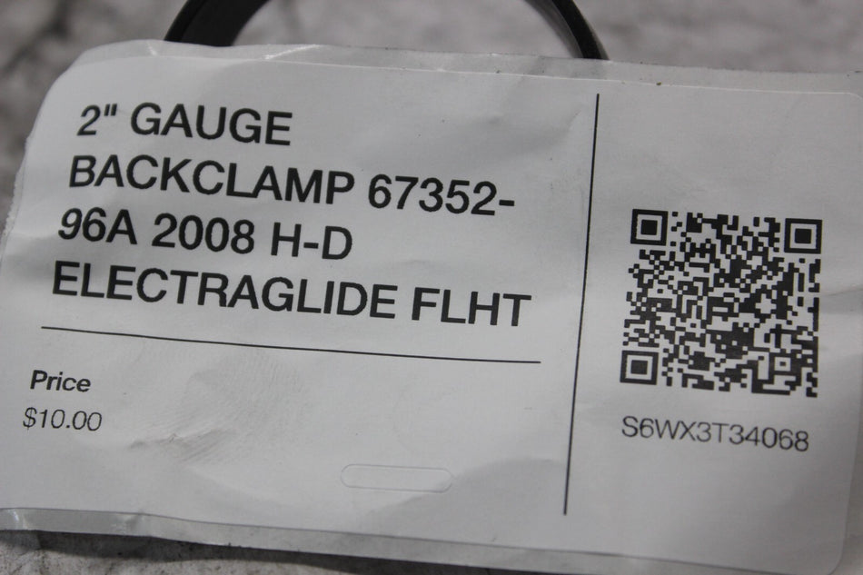 2" GAUGE BACKCLAMP 67352-96A 2008 H-D ELECTRAGLIDE FLHT