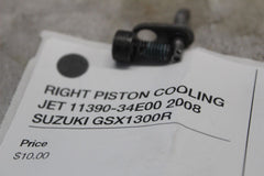 RIGHT PISTON COOLING JET 11390-34E00 2008 SUZUKI GSX1300R