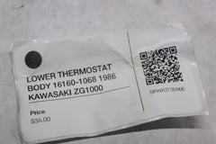 LOWER THERMOSTAT BODY 16160-1068 1986 KAWASAKI ZG1000