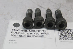 SEAT RAIL MOUNTING BOLT 4PCS 07130-10303 2001 SUZUKI SV650S