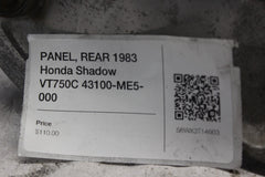 PANEL, REAR 1983 Honda Shadow VT750C 43100-ME5-000