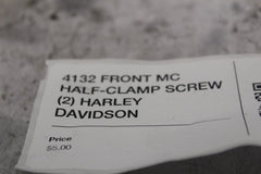 4132 FRONT MC HALF-CLAMP SCREW (2) HARLEY DAVIDSON