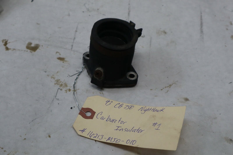 OEM Honda Motorcycle Carburetor Insulator #1 1993 CB750 16213-MJ0-010