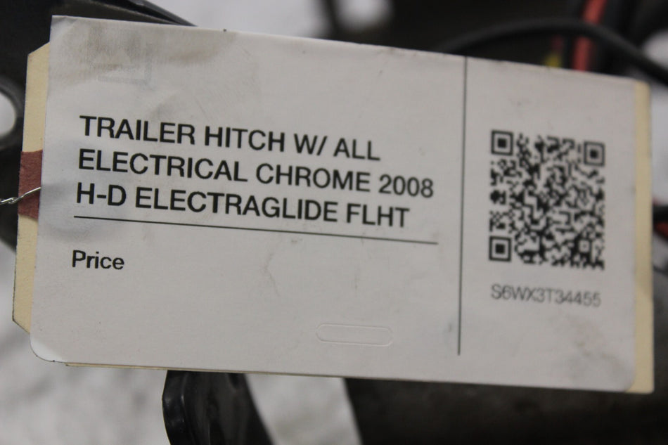 TRAILER HITCH W/ ALL ELECTRICAL CHROME 2008 H-D ELECTRAGLIDE FLHT