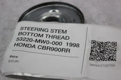 STEERING STEM BOTTOM THREAD 53220-MW0-000  1998 HONDA CBR900RR