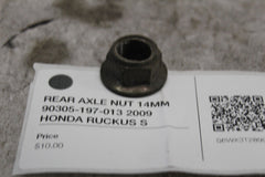 REAR AXLE NUT 14MM 90305-197-013 2009 HONDA RUCKUS S