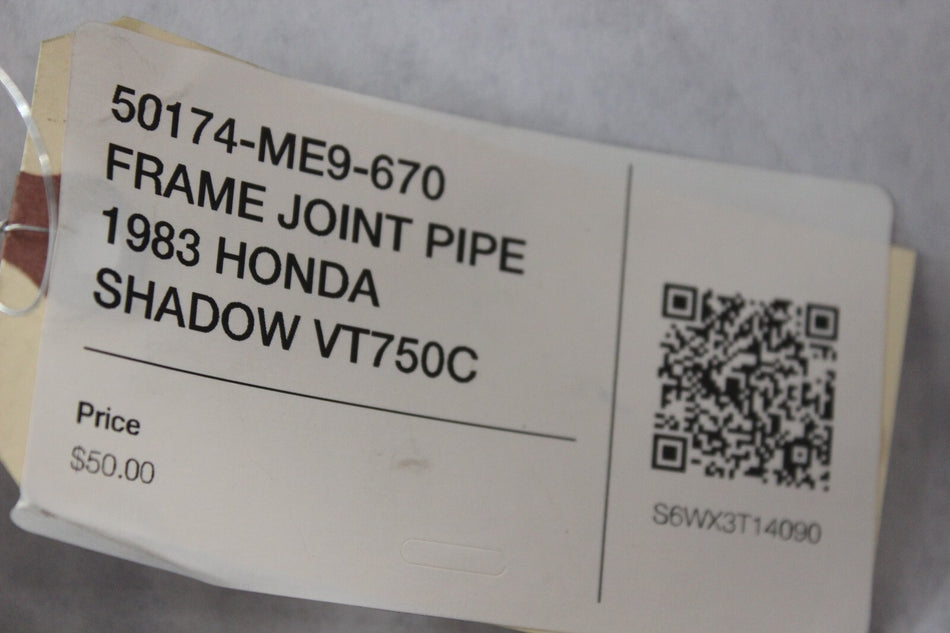 50174-ME9-670 FRAME JOINT PIPE 1983 HONDA SHADOW VT750C