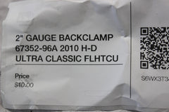 2" GAUGE BACKCLAMP 67352-96A 2010 H-D ULTRA CLASSIC FLHTCU