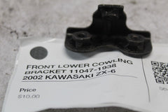 FRONT LOWER COWLING BRACKET 11047-1938  2002 KAWASAKI ZX-6