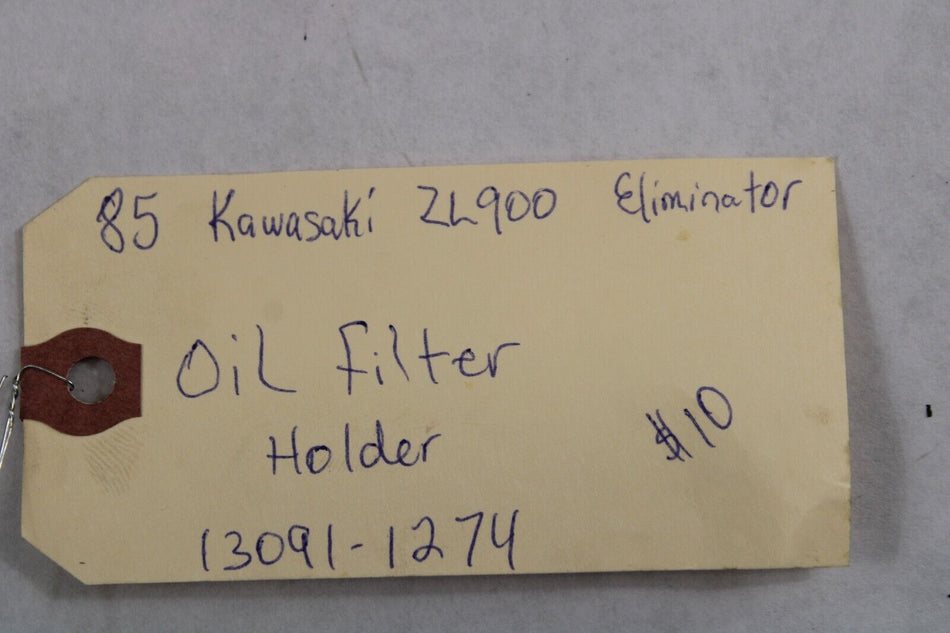 1985 Kawasaki Eliminator ZL900 Oil Filter Holder w/Screws 13091-1274