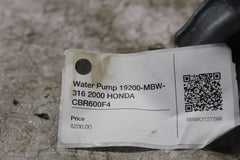 Water Pump 19200-MBW-316 2000 HONDA CBR600F4