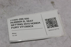 77205-286-000 RUBBER B, SEAT SETTING 2010 HONDA FURY VT1300CX