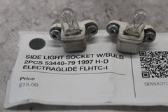 SIDE LIGHT SOCKET W/BULB 2PCS 53440-79 1997 H-D ELECTRAGLIDE FLHTC-I