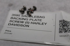 3595 SADDLEBAG BACKING PLATE SCREW (5) HARLEY DAVIDSON