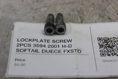 LOCKPLATE SCREW 2PCS 3594 2001 H-D SOFTAIL DUECE FXSTD