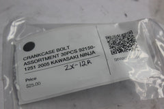 CRANKCASE BOLT ASSORTMENT 30PCS 92150-1251 2005 KAWASAKI NINJA ZX-12R