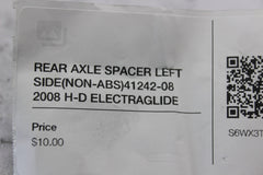 REAR AXLE SPACER LEFT SIDE (NON-ABS) 41242-08 2008 H-D ELECTRAGLIDE FLHT