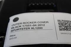 OUTER ROCKER COVER BLACK 17551-04 2012 SPORTSTER XL1200