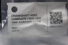 CRANKSHAFT ASSY COMPLETE 13031-1241 1988 KAWASAKI EX500