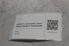 62533-11 Oil Cooler Cover White HARLEY DAVIDSON