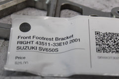 Front Footrest Bracket RIGHT 43511-33E10 2001 SUZUKI SV650S