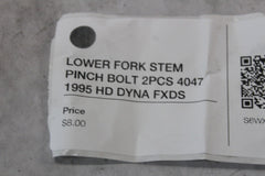 LOWER FORK STEM PINCH BOLT 2PCS 4047 1995 HD DYNA FXDS