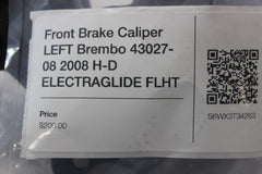 Front Brake Caliper LEFT Brembo 43027-08 2008 H-D ELECTRAGLIDE FLHT