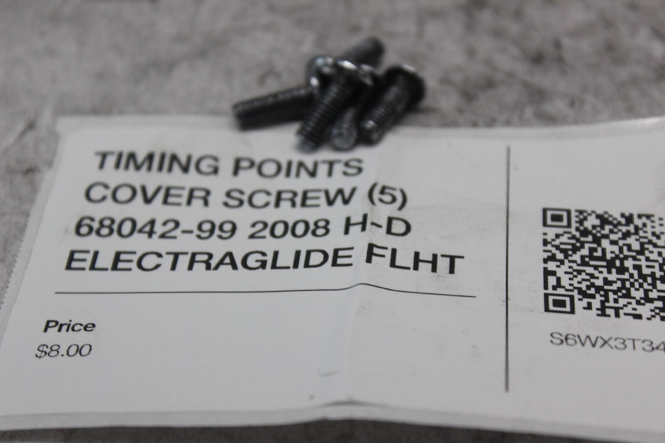 TIMING POINTS COVER SCREW (5) 68042-99 2008 H-D ELECTRAGLIDE FLHT