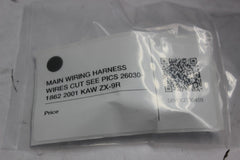 MAIN WIRING HARNESS WIRES CUT SEE PICS 26030-1862 2001 KAW ZX-9R