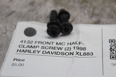 4132 FRONT MC HALF-CLAMP SCREW (2) 1998 HARLEY DAVIDSON XL883