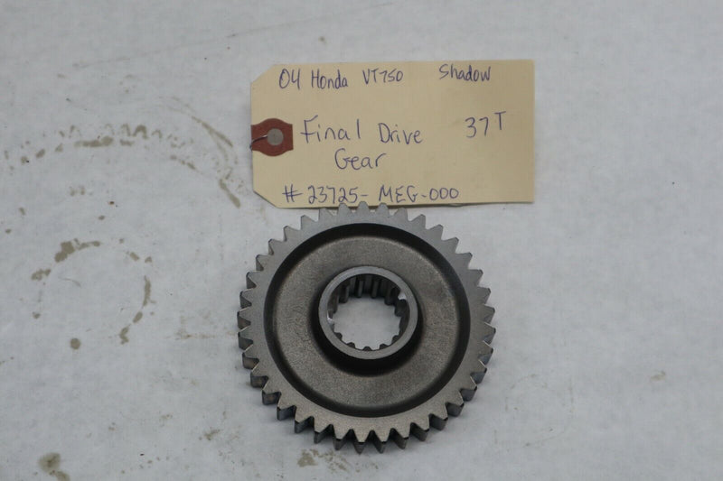 OEM Honda Motorcycle Final Drive Gear 37T 2004 Shadow VT750 23725-MEG-000