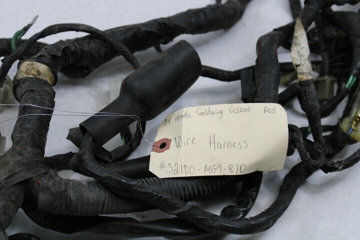 OEM Honda Motorcycle Main Wire Harness 1984 Goldwing GL1200A 32100-MG9-870