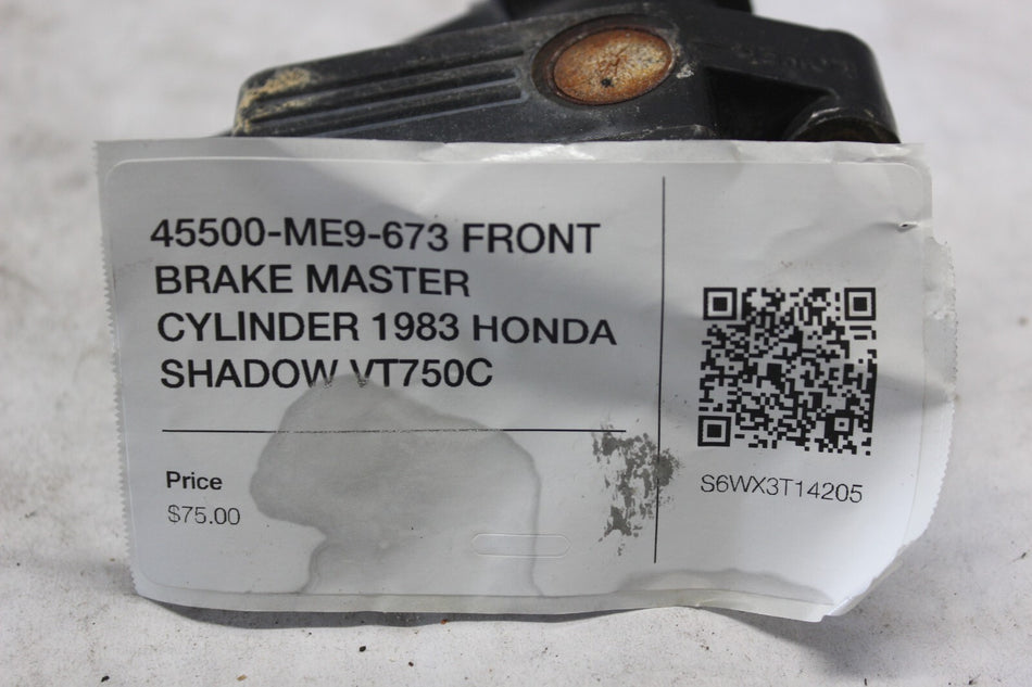 45500-ME9-673 FRONT BRAKE MASTER CYLINDER 1983 HONDA SHADOW VT750C