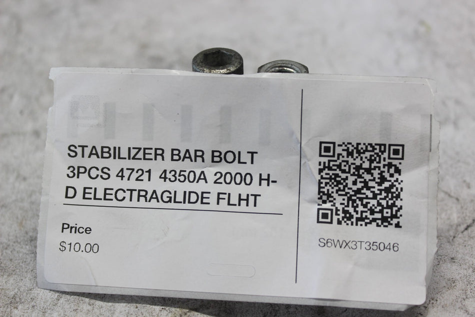 STABILIZER BAR BOLT 3PCS 4721 4350A 2000 H-D ELECTRAGLIDE FLHT