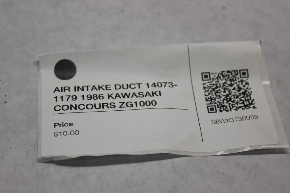 AIR INTAKE DUCT 14073-1179 1986 KAWASAKI CONCOURS ZG1000