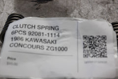 CLUTCH SPRING 6PCS 92081-1114 1986 KAWASAKI CONCOURS ZG1000