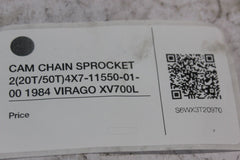 CAM CHAIN SPROCKET 2 (20T/50T) 4X7-11550-01-00 1984 VIRAGO XV700L