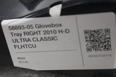 58893-05 Glovebox Tray RIGHT 2010 H-D ULTRA CLASSIC FLHTCU