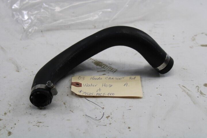 OEM Honda Motorcycle Water Hose A. 19525-MCJ-000 2003 CBR900RR Black Red